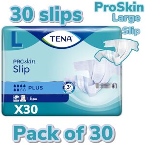 Tena Slip Plus Large 30 Slips Adult Incontinence Aids Nappy 710700 Tena Slip Plus Large 30 Slips Adult Incontinence Aids Nappy 710700