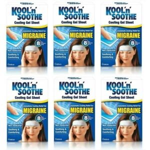 Kool N Soothe Cooling Migraine Headache Pain Relief Gel 4 Sheets (24 Pads) Kool N Soothe Cooling Migraine Headache Pain Relief Gel 4 Sheets (24 Pads)