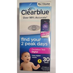 Clearblue Digital Ovulation Test - Find Your Peak 2 Days 30 Tests Clearblue Digital Ovulation Test - Find Your Peak 2 Days 30 Tests