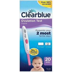 Clearblue Digital Ovulation (20 Tests) New Boxed \"Identify 2 Most Fertile Days\ Clearblue Digital Ovulation (20 Tests) New Boxed \"Identify 2 Most Fertile Days\