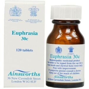 Ainsworths Euphrasia 30c Single Counter Remedy 120 Tabs-3 Pack Ainsworths Euphrasia 30c Single Counter Remedy 120 Tabs-3 Pack