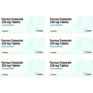 Generic - May Vary From Pictured 6 X Ferrous Fumarate 210mg Iron Tablets (84 Pack) Generic - May Vary From Pictured 6 X Ferrous Fumarate 210mg Iron Tablets (84 Pack)