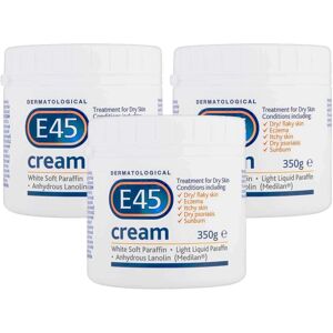 3 X 350g E45 Dermatological Moisturising Cream Sensitive Dry Skin Body Care 3 X 350g E45 Dermatological Moisturising Cream Sensitive Dry Skin Body Care