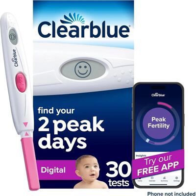 Clearblue Digital Ovulation Test Kit - Find 2 Peak Days Clearblue Digital Ovulation Test Kit - Find 2 Peak Days