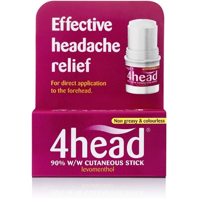 4 Head 4head Levomenthol Stick For Headache Relief, 5 X 3.6g 4 Head 4head Levomenthol Stick For Headache Relief, 5 X 3.6g