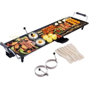 Costway Electric Teppanyaki Table Grill, Bbq Griddle Non-Stick Barbecue Hot Pl Costway Electric Teppanyaki Table Grill, Bbq Griddle Non-Stick Barbecue Hot Pl