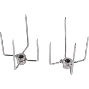 Sodial 3x(2pcs Bbq Rotisserie Meat Forks Clamp Grill Meatpicks Stainless Steel3092 Sodial 3x(2pcs Bbq Rotisserie Meat Forks Clamp Grill Meatpicks Stainless Steel3092