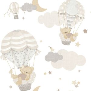 14817 - Little Explorers 2 Hot Air Balloons Beige Galerie Wallpaper 14817 - Little Explorers 2 Hot Air Balloons Beige Galerie Wallpaper