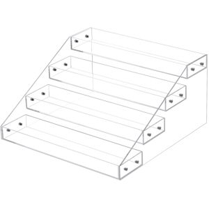 Uxcell 4 Tier Acrylic Spice Rack Organizer Seasoning Jars Rack For Cabinet Countertop Uxcell 4 Tier Acrylic Spice Rack Organizer Seasoning Jars Rack For Cabinet Countertop