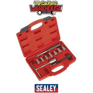 Sealey Vs2055 Diesel Injector Seat Cleaner Set 10pc Sealey Vs2055 Diesel Injector Seat Cleaner Set 10pc