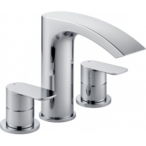 Evg Chrome 3 Hole Bath Filler Tap – Modern Lever Evg Chrome 3 Hole Bath Filler Tap – Modern Lever