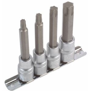 Laser Tools Long Star Socket Bit Set 1/2" D 4pc - Socket Set Laser Tools Long Star Socket Bit Set 1/2" D 4pc - Socket Set