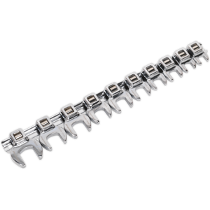 Crow'S Foot Open-End Spanner Set 10pc 3/8\"Sq Drive Metric - Sealey Ak5989 New Crow'S Foot Open-End Spanner Set 10pc 3/8\"Sq Drive Metric - Sealey Ak5989 New