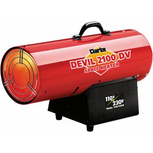 Latest Clarke Devil 2100 110v & 230v Industrial Garage Gas Heater 50k Dual Volt Latest Clarke Devil 2100 110v & 230v Industrial Garage Gas Heater 50k Dual Volt