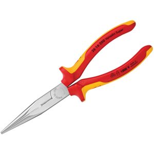 Knipex Vde Long Snipe Nose Side Cutting Pliers 200mmone Size Multi Colour Tk134 Knipex Vde Long Snipe Nose Side Cutting Pliers 200mmone Size Multi Colour Tk134