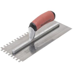 Marshalltown 6mm Stainless Steel Square Notched Trowel Durasoft Handle Marshalltown 6mm Stainless Steel Square Notched Trowel Durasoft Handle