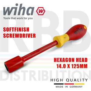 Wiha 00865 Hex Driver Screwdriver 1000v Vde Electrician 14mm Softfinish Grip Wiha 00865 Hex Driver Screwdriver 1000v Vde Electrician 14mm Softfinish Grip