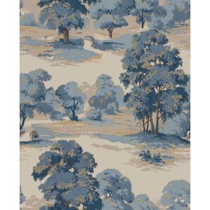M1830_ashdown Scenic Woodland Classic Denim Blue Cream Fine Decor Wallpaper M1830_ashdown Scenic Woodland Classic Denim Blue Cream Fine Decor Wallpaper