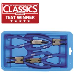 Draper Internal And External Circlip Pliers Set 4 Piece Stock No: 38999 Colour May Vary Draper Internal And External Circlip Pliers Set 4 Piece Stock No: 38999 Colour May Vary