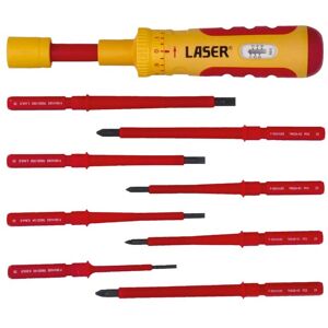 Laser Tools Vde Insulated Torque Screwdriver Set 1-6nm 9pc 9167 Laser Tools Vde Insulated Torque Screwdriver Set 1-6nm 9pc 9167