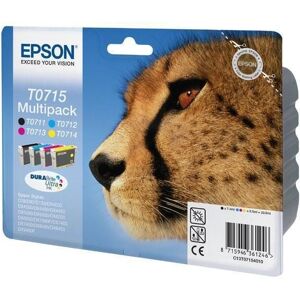 Epson T0715 4 Ink Cartridges Multipack Cyan 711 T0712 Magenta T0713 Yellow T0714 Epson T0715 4 Ink Cartridges Multipack Cyan 711 T0712 Magenta T0713 Yellow T0714