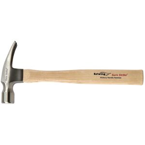 Estwing Emrw16s Sure Strike Straight Claw Hammer With Hickory Handle, 16oz/448g Estwing Emrw16s Sure Strike Straight Claw Hammer With Hickory Handle, 16oz/448g