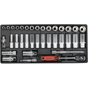 Sealey Tool Tray With Socket Set 35pc 3/8\"Sq Drive Sealey Tool Tray With Socket Set 35pc 3/8\"Sq Drive