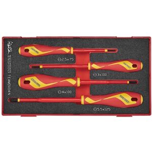 Teng Tools Teamdv04n - Insulated Screwdriver Set Flat (1000 Volts) - 4pcs Teng Tools Teamdv04n - Insulated Screwdriver Set Flat (1000 Volts) - 4pcs