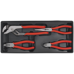 Tool Tray With Pliers Set 4pc - Sealey Tbt02 New Tool Tray With Pliers Set 4pc - Sealey Tbt02 New