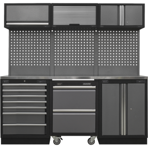 Superline Pro 2.04m Storage System Stainless Steel Worktop Sealeyapmsstack12ss Superline Pro 2.04m Storage System Stainless Steel Worktop Sealeyapmsstack12ss