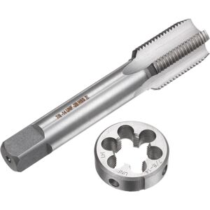 Uxcell 2pcs Tap And Die Set 7/8-14 Unf Left Hand Screw Tap & Round Die Thread Repair Uxcell 2pcs Tap And Die Set 7/8-14 Unf Left Hand Screw Tap & Round Die Thread Repair