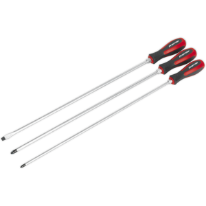 Screwdriver Set 3pc Hammer-Thru 450mm - Sealey Ak4935 New Screwdriver Set 3pc Hammer-Thru 450mm - Sealey Ak4935 New