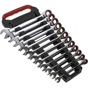 Ratchet Combination Spanner Set 12pc Metric Platinum Series - Sealey Ak63940 New Ratchet Combination Spanner Set 12pc Metric Platinum Series - Sealey Ak63940 New