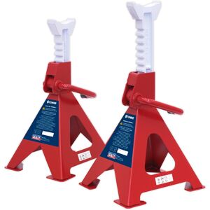 Sealey Axle Stands (Pair) 6tonne Capacity Per Stand Ratchet Type Sealey Axle Stands (Pair) 6tonne Capacity Per Stand Ratchet Type