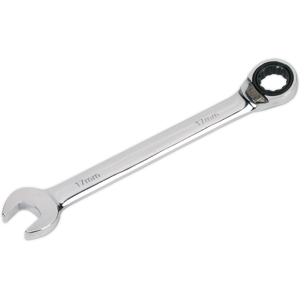 Reversible Ratchet Combination Spanner 17mm - Sealey Rrcw17 New Reversible Ratchet Combination Spanner 17mm - Sealey Rrcw17 New