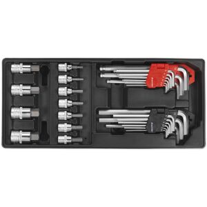 Thatcable 29 Piece Premium Hex / Ball-End Hex Key & Socket Bit Set With Modular Tool Tray Thatcable 29 Piece Premium Hex / Ball-End Hex Key & Socket Bit Set With Modular Tool Tray
