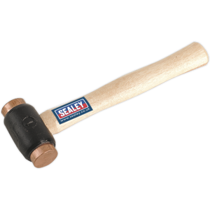 Copper Faced Hammer 1.75lb Hickory Shaft - Sealey Cfh02 New Copper Faced Hammer 1.75lb Hickory Shaft - Sealey Cfh02 New