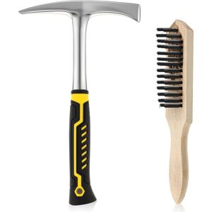 Sodial Welding Chipping Hammer And Wire Brush Heavy Duty Steel Slag Hammer For8291 Sodial Welding Chipping Hammer And Wire Brush Heavy Duty Steel Slag Hammer For8291