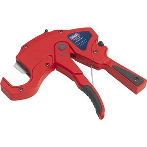 Thatcable Die-Cast Plastic Pipe Cutter - 6mm To 42mm Capacity - Ratchet Cutting Action Thatcable Die-Cast Plastic Pipe Cutter - 6mm To 42mm Capacity - Ratchet Cutting Action
