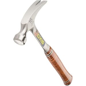 Draper Estwing E16s Straight Claw Hammer With Leather Grip, 16oz/448g Draper Estwing E16s Straight Claw Hammer With Leather Grip, 16oz/448g
