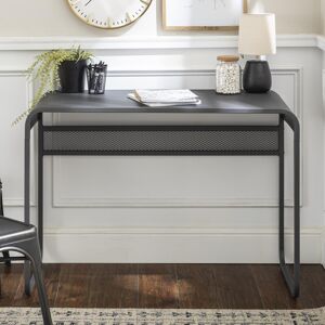 Home Source Office Desk Metal Curved Top Gunmetal Grey Furniture 77 Cm High 106 Cm Wide Home Source Office Desk Metal Curved Top Gunmetal Grey Furniture 77 Cm High 106 Cm Wide