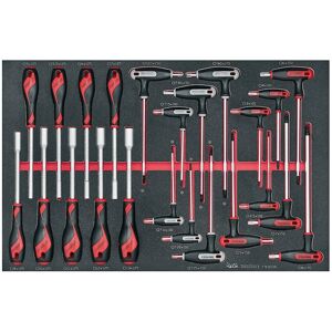 Teng Tools Nut Driver & Hex/tx T-Handle Set Foam4x4 23 Pieces Teng Tools Nut Driver & Hex/tx T-Handle Set Foam4x4 23 Pieces