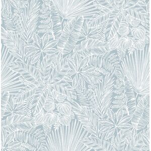 Fd26802_middleton Tropical, Layered White Dusty-Blue Fine Decor Wallpaper Fd26802_middleton Tropical, Layered White Dusty-Blue Fine Decor Wallpaper