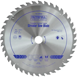 Faithfull Tct Circular Mitre Crosscut Saw Blade 300 X 30mm X 40t Pos Faiz30040 Faithfull Tct Circular Mitre Crosscut Saw Blade 300 X 30mm X 40t Pos Faiz30040
