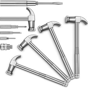 Sodial 3x(4 Pcs 6-In-1 Hammer Screwdriver Set With Multitool Hammer Small Metal4931 Sodial 3x(4 Pcs 6-In-1 Hammer Screwdriver Set With Multitool Hammer Small Metal4931