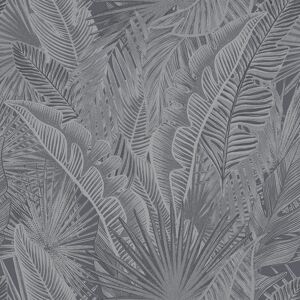 Nhw1016 - Enchanted Palm Leaves Dark Grey Galerie Wallpaper Nhw1016 - Enchanted Palm Leaves Dark Grey Galerie Wallpaper