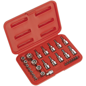 Trx-Star* Socket & Security Bit Set 29pc 1/4\"Sq & 3/8\"Sq Drive - Sealey Ak6193 N Trx-Star* Socket & Security Bit Set 29pc 1/4\"Sq & 3/8\"Sq Drive - Sealey Ak6193 N
