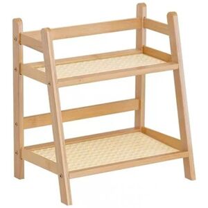 3x(Wooden Storage Shelf,2-Tier Desktop Organizer - Multi-Use Display Rack6307 3x(Wooden Storage Shelf,2-Tier Desktop Organizer - Multi-Use Display Rack6307