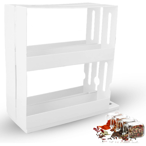 Does Not Apply Sliding Spice Rack Organizer,2 Tiers Seasoning Spice Jar Rack Storage Rotating S Does Not Apply Sliding Spice Rack Organizer,2 Tiers Seasoning Spice Jar Rack Storage Rotating S
