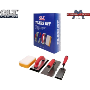Marshalltown 4 Piece Tilers Kit Notched Trowel Grouter Float Margin Float Sponge Marshalltown 4 Piece Tilers Kit Notched Trowel Grouter Float Margin Float Sponge